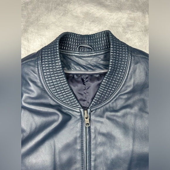 Vintage Leather Jacket blue Men's Biker Moto Style
Condition 10/10
Size: XL - Picture 7 of 10